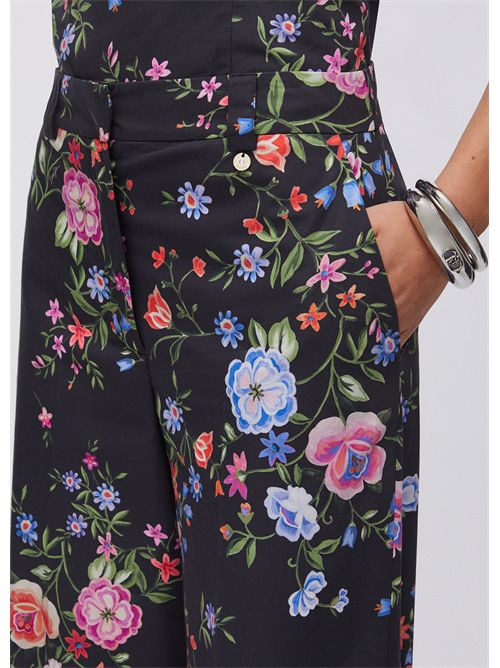 Pants woman flower LIU JO | CA6358T589A/P9631